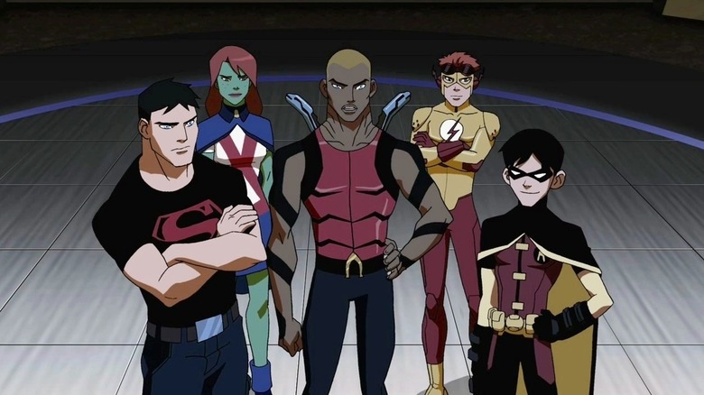 Young Justice Miss Martian Superboy Kid Flash Aqualad Robin